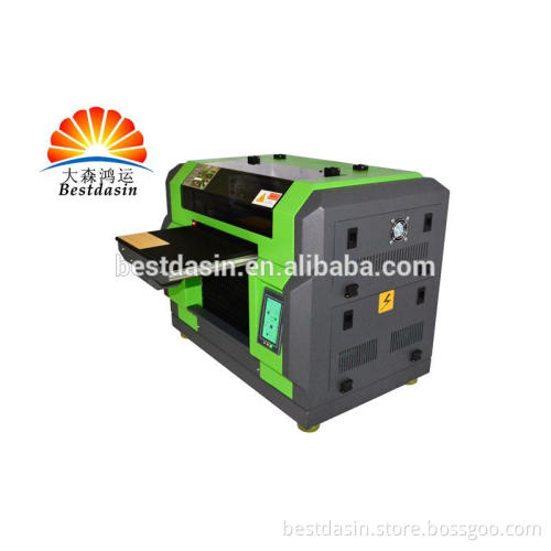 Hot selling A3 size flatbed uv printing service for plastic bag/glass/card uv printing machine